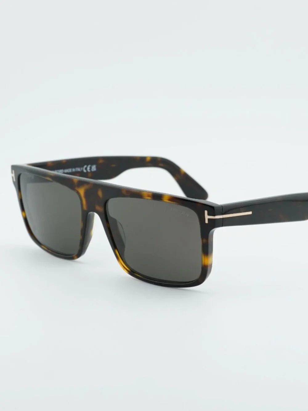 Tom Ford Philippe-02 FT0999 52A Sunglasses Havana Square Frame, Smoke Lenses